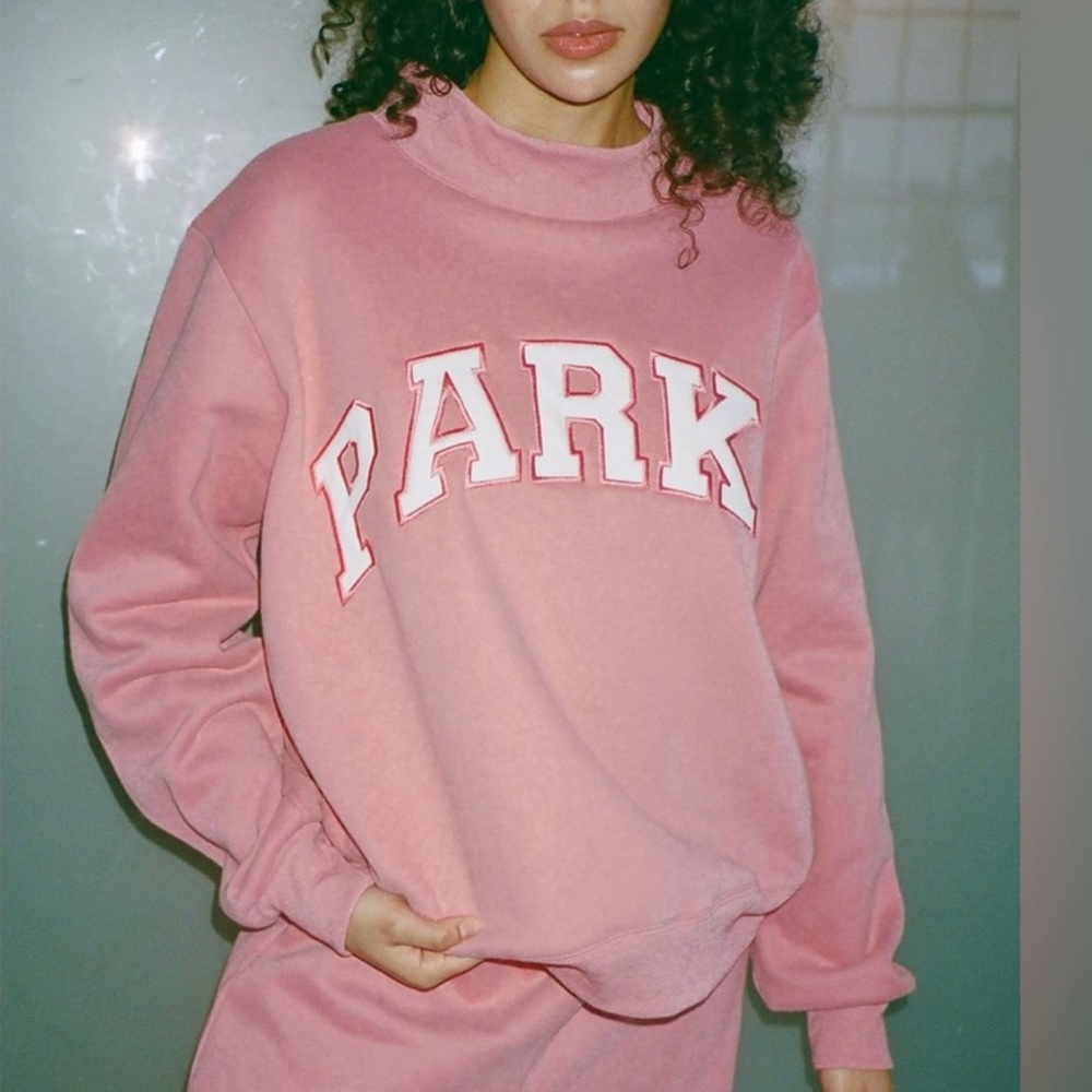 Parke Valentine's Day Varsity Mockneck (Bubblegum + White L/XL)